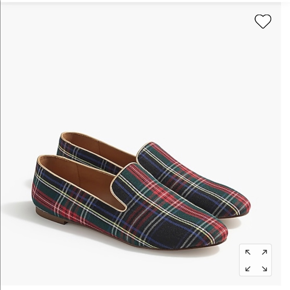 Jcrew holiday pattern smoking loafer